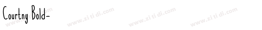Courtny Bold字体转换